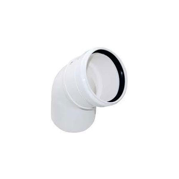 CURVA PPS DIAM.80X45⁰ BIANCA