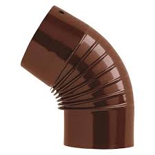 GOMITO SMALTATO 45° MARRONE D.13