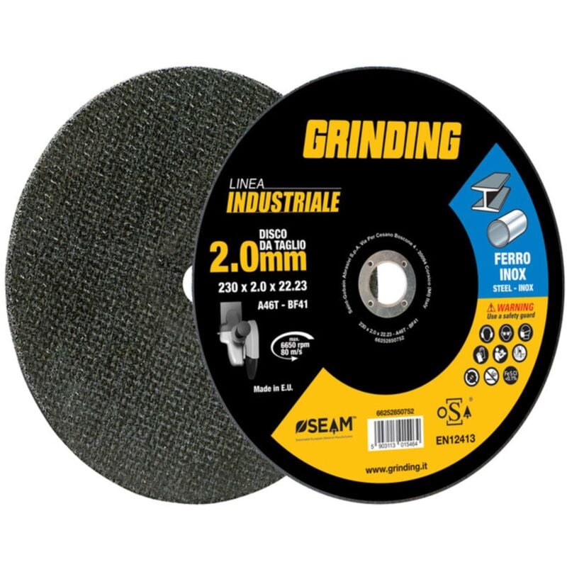 DISCO GRINDING INDUSTRIALE FERRO 230X2,0