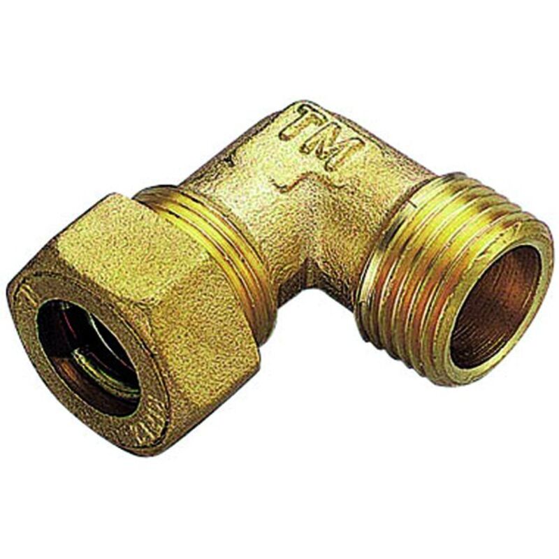 RACCORDO CURVO MASCHIO CON O-RING X RAME MOD 1300 1/2"X14