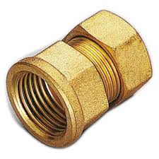 RACCORDO DIRITTO FEMMINA CON O-RING X RAME MOD 1300 3/4X16