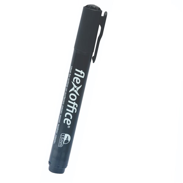 MARCATORE PERMANENT 1,5MM NERO PUNTA TONDA PM03