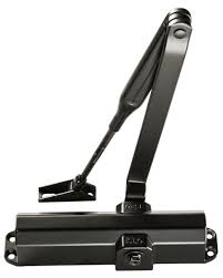 CHIUDIPORTA AEREO IS20 NERO BRAC. COMPASSO + ARRESTO - FORZA 2/3