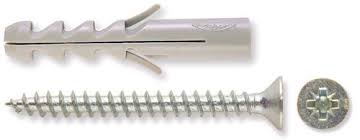 TASSELLI NYLON D.6X80/50 SV/ VITE CHIODO