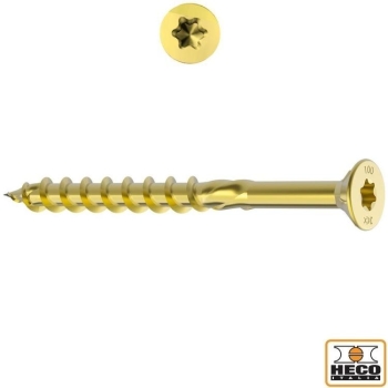VITI TSP PER LEGNO TORX 4X50 C/ALESATORE - ZINC. GIALLA