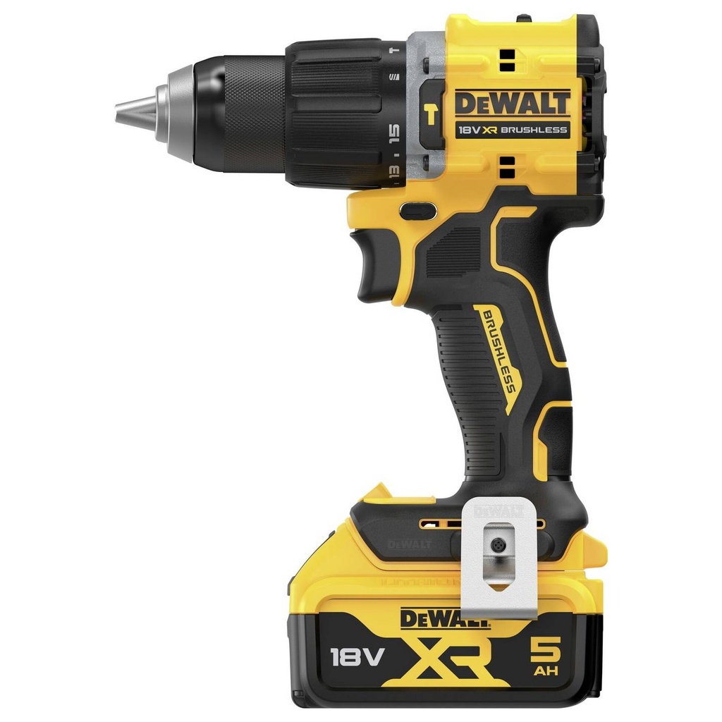 DEWALT DCD799P2T-QW 2 RAPPORTI -TRAPANO AVVITATORE A PERCUSSIONE A BATTERIA INCL. SECONDA BATTERIA + CARACABATTERIA + SET PUNTE PER TRAPANO IN METALLO SDS - 85 pezzi