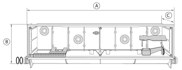 GIA CASSETTA X CONDIZION. CLIMABOX STOP 430X130X65