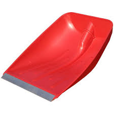 PALA MULTIUSO DA NEVE CON PROFILO IN ALLUMINIO CM.42X38 COL.ROSSO