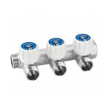 COLLETTORE 3/4 X 3 VIE 24X19 C/ARRESTI CROMO