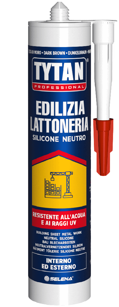 SILICONE EDILIZIA NEUTRO "EDILIZIA/LATTONERIA" ML.300 - TESTA DI MORO