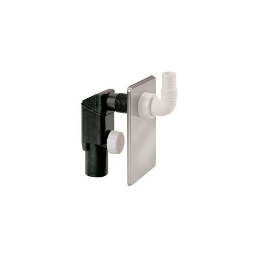 [105] SIFONE LAVATRICE C/PLACCA BIANCA INCASSO