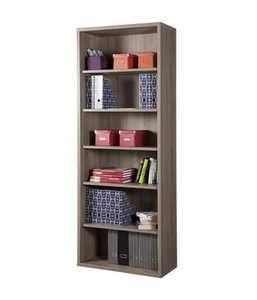 [CAPS86364] DISEGNO LIBRERIA 6 VANI 36X82XH217 CM ROVERE