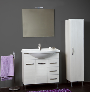 [CAPS93825] COLONNA BAGNO CLAUDIA 1 ANTA 160 B.CO PORT.