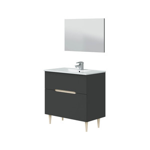 [CAPS502313] KIT MOBILE BAGNO DENVER 80 ANTRACITE ROVERE