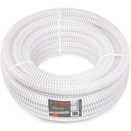 [523924] TUBO SPIRALATO PVC D.20MM X 25MT PER ALIMENTI - D'ESTERNO 25MM