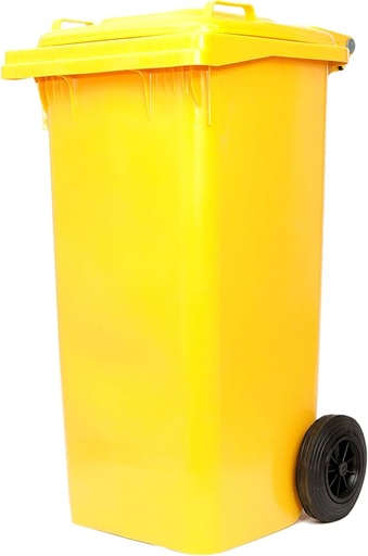 [FV26783] BIDONE QUADRO PER DIFFERENZIATA LT.120 CM55X50X94 GIALLO