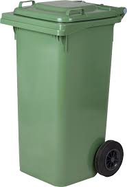 [FV26780] BIDONE QUADRO PER DIFFERENZIATA LT.120 CM 55X50X94 COL.VERDE