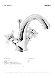 [RI49118/6CR] NOBILI - MISCELATORE LAVABO RITZ
