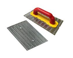 [K230S] PIALLA RASCHIATRICE 250X150 M/CO PLASTICA - A DENTI DI LUPO