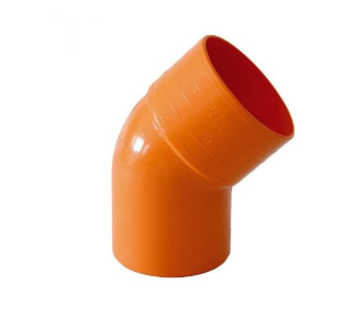 CURVA 45° PVC ROSSA D.63