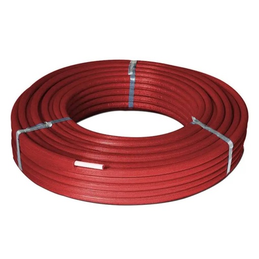 [VMRS000124] ISOCLIMA TUBO MULT. RIVESTITO ROSSO 20X2