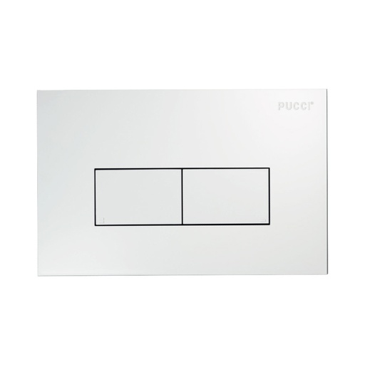 [80130560] PLACCA 2 TASTI MODELLO ECO 33CM BIANCA