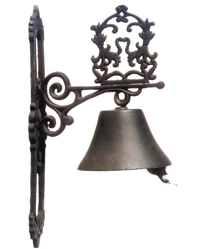 [18634] CAMPANA IN GHISA MOD. EDERA COL.GRIGIO
