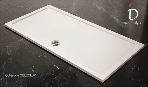 [GE70160] DECOR ITALY - PIATTO DOCCIA GELCOLUX BIANCO MM.700X1600