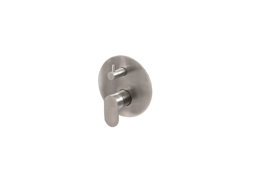 [V28142.AC.005] VEMA - MISCELATORE DOCCIA C/DEVIATORE AYAS STEEL ACCIAIO