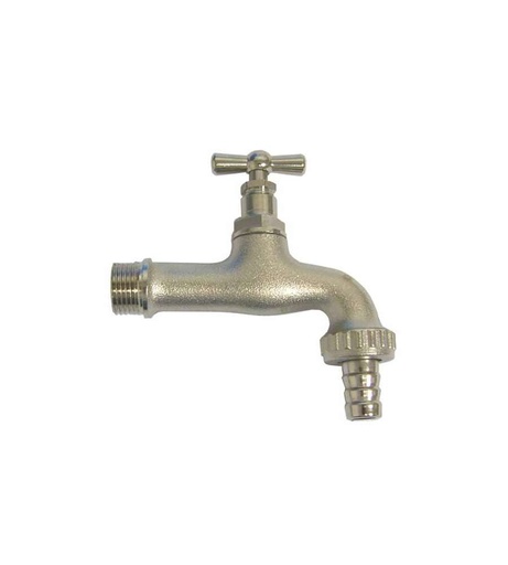 [ROTN1/2] RUBINETTO PORTAGOMMA IN OTTONE NICHELATO 1/2