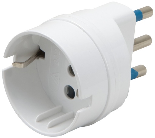 [1081596404] SPINA ADATTATORE 16A 2P + T/PRESA DI SICUREZZA 10A 2P