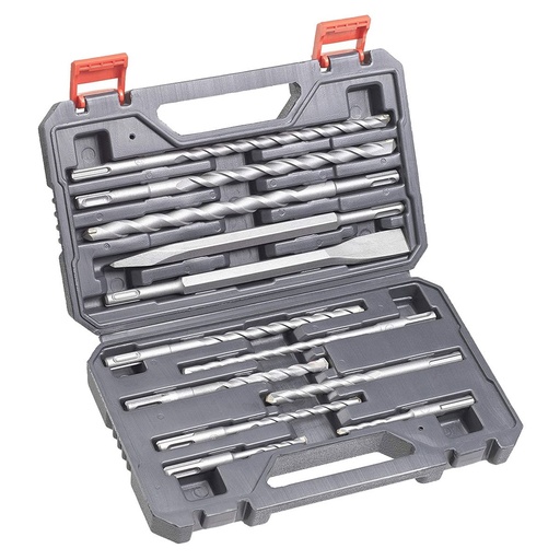 [5120770] PUNTE E SCALPELLI SET 12PZ ATTACCO SDS PLUS - VALIGETTA