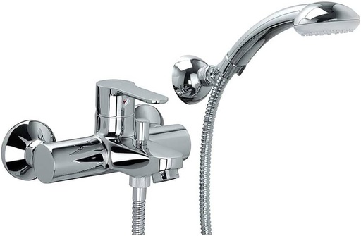 [BLU2.0100] RUBINETTO MISCELATORE MONOC. VASCA ESTERNO C/DOCCIA - SERIE BLU