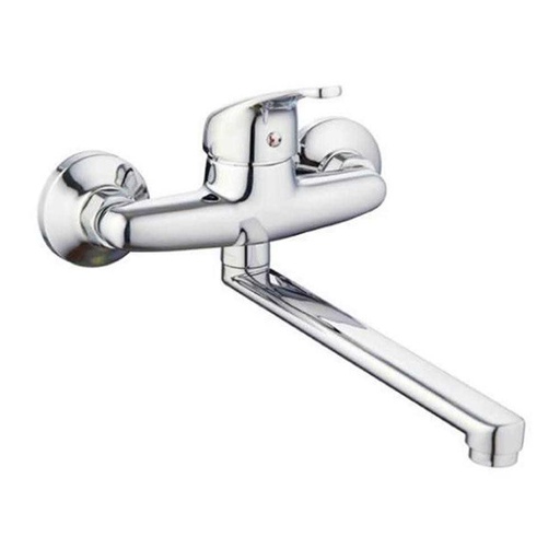 [BLU2.0400] RUBINETTO MISCELATORE MONOCOMANDO PER LAVELLO A PARETE - SERIE BLU