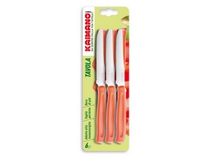 [23555] SET COLTELLI DA TAVOLA DINAMIK 6 PEZZI COL.ROSSO