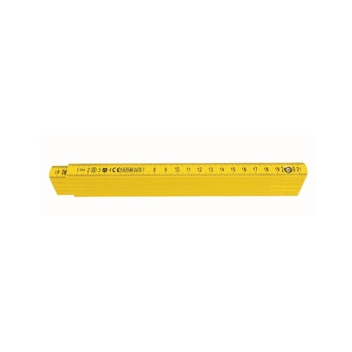[101968] DOPPIOMETRO IN PVC GIALLO VOLA - 7/P