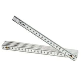 [101969] DOPPIOMETRO IN PVC BIANCO VOLA - 7/P