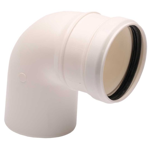 [OL0151103] CURVA PPS DIAM.80X90⁰ BIANCO