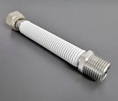 [A22034] QK FLESSIBILE ACQUA 3/4" 220/420MM MF RIVESTITO BIANCO