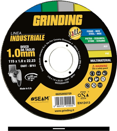 [352501] DISCO GRINDING INDUSTRIALE FERRO 115X1,0