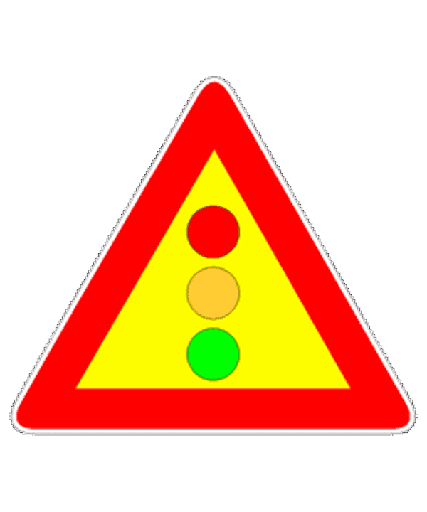 [3770002] SEGNALE CANTIERE FIG.404 "SEMAFORO" 90CM