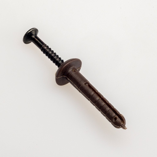 [09063666001] TASSELLO TCC NYL. TESTA DI MORO 6X60MM CON VITE ZINCATA NERA