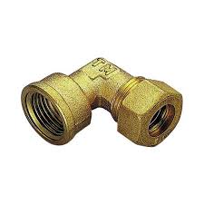 [3051/214] RACCORDO CURVO FEMMINA CON TENUTA O-RING X TUBO RAME MOD 1300 1/2"X14