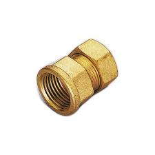[3021/214] RACCORDO DIRITTO FEMMINA CON O-RING X RAME 1/2"X14