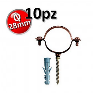 [10110] COLLARINO PER RAME 28MM CON PERNO E TASSELLO