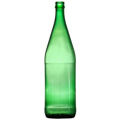 [794284] BOTTIGLIA VETRO MINERALE 1000ML IMBOCCO TAPPO CORONA - COL.VERDE CF.20