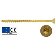 [4008402] VITI TSP PER LEGNO TORX 8X140 C/ALESATORE - ZINC. GIALLA