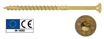 [400834] VITI TSP PER LEGNO TORX 6X160 C/ALESATORE - ZINC. GIALLA