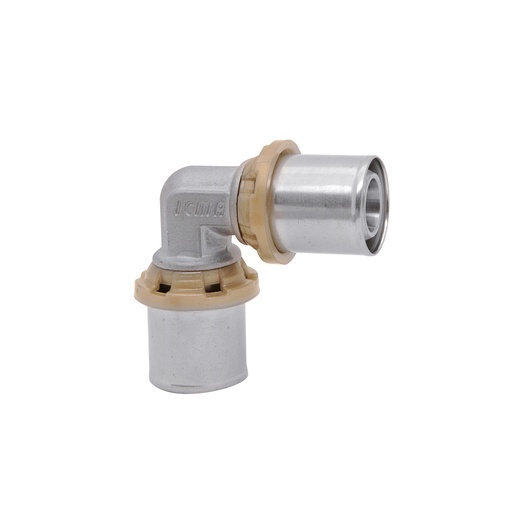 [06743200] GOMITO DOPPIO 32X32 A PRESSARE PER ACQUA