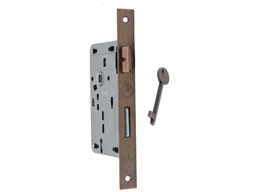 [1019842] SERRATURE PER PORTE IN LEGNO PATENT BORDO QUADRO "MOD.570" - BRONZATA